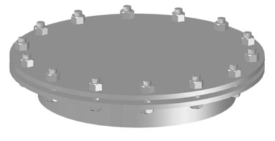 DF-154 Raised Multi-Bolt Clean Out Hatch