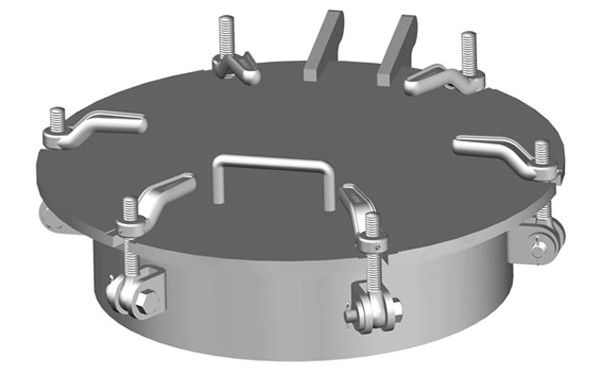 NABRICO DF-346-5 6 PSI 6 Dog Round Hatch