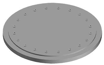 NABRICO DF-507 Flush Multi-Screw Round Hatch