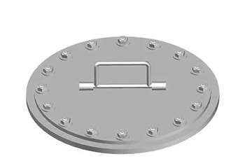 NABRICO DF-509 Flush Multi-Stud Round Hatch