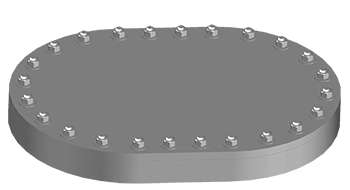 NABRICO DF-548 Raised Multi-Stud Oval Hatch