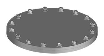 NABRICO DF-549 Raised Multi-Stud Round Hatch