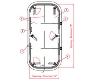 NABRICO DF-600 and DF-605 6 Dog Door ABS Certification