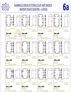 NABRICO Clipart 6a - DF-605 4 Dog Doors