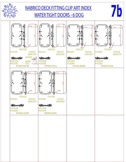 NABRICO Clipart 7b - DF-600 6 Dog Doors