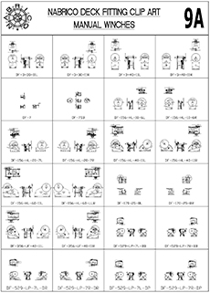 NABRICO Clipart 9a - Manual Winches